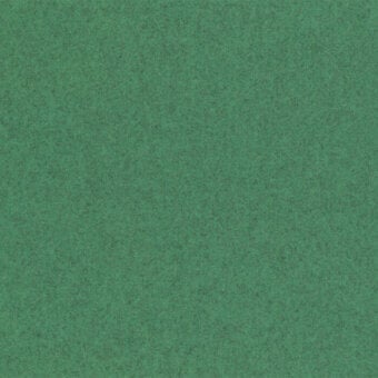 Green fabric swatch with mottled texture, woven fiber, Kvadrat Divina Melange sample labeled with material details and color code 937.